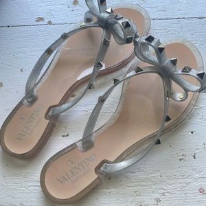 Authentic Valentino studded Flip flops